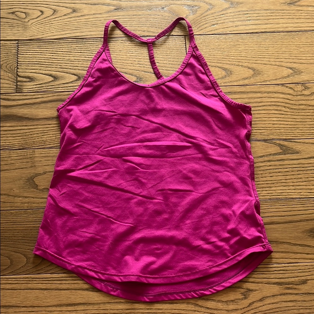 MTA Sport Pink Sleeveless Tank Top with Racerback